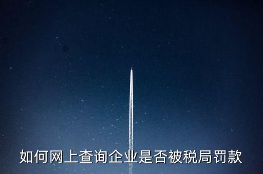 如何查稅務處罰，公司的稅務罰款去哪里查詢急