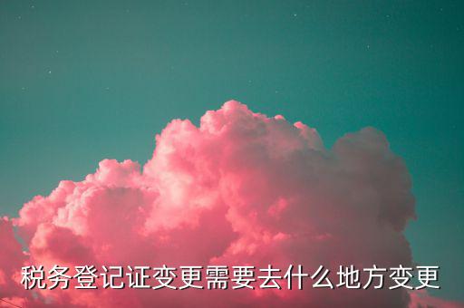 稅務(wù)更改登記如何辦理嗎，公司稅務(wù)登記如何進行變更