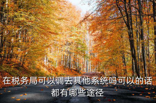 國稅系統(tǒng)如何調(diào)出，其他公務(wù)員怎么調(diào)稅務(wù)系統(tǒng)