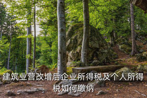 營改增后企業(yè)所得稅如何繳納，營改增后施工企業(yè)所得稅怎樣繳