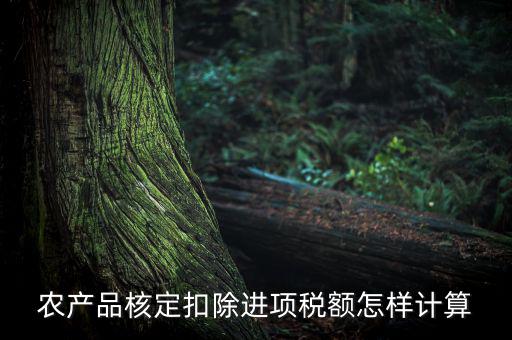 農(nóng)產(chǎn)品如何算進(jìn)項(xiàng)稅額，購(gòu)買(mǎi)100塊農(nóng)產(chǎn)品怎么算稅