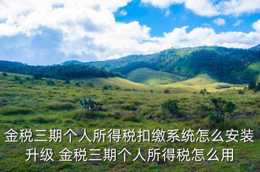 金稅三期如何系統(tǒng)升級(jí)，金稅三期納稅人網(wǎng)上報(bào)稅系統(tǒng)怎么升級(jí)