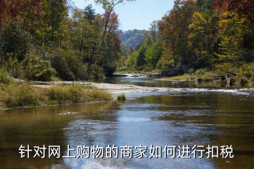 針對(duì)網(wǎng)上購物的商家如何進(jìn)行扣稅