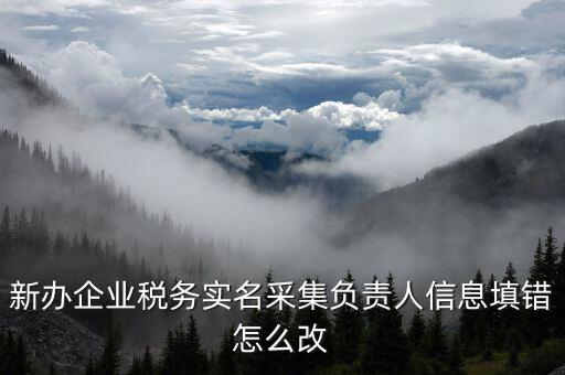 新辦企業(yè)稅務(wù)實名采集負責(zé)人信息填錯怎么改