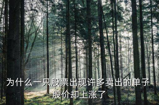 大單出貨股價(jià)漲是怎么回事,大量資金外流不代表股價(jià)一定會漲