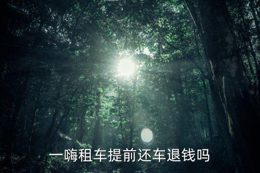 一嗨取消訂單錢(qián)怎么退,春運(yùn)租車訂單免退改簽費(fèi)一文看懂