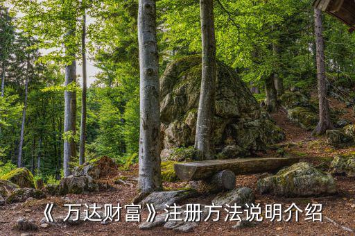 萬達(dá)理財(cái)是怎么回事,如何注冊(cè)萬達(dá)財(cái)富?
