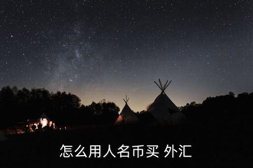 怎么用人名幣買(mǎi) 外匯