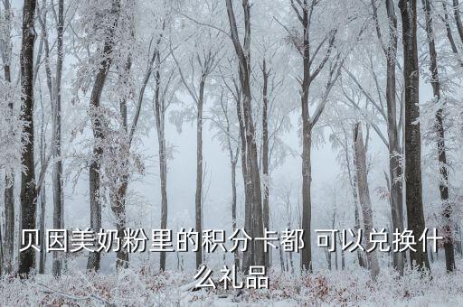貝因美禮包是什么，貝因美積分換什么禮