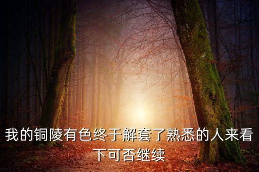 銅陵有色為什么停牌，銅陵有色停牌復(fù)牌后股價(jià)從10幾元到3元多