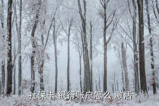 漢口銀行社?？ㄔ趺醇せ?如何申請(qǐng)社保卡銀行卡激活第一步?
