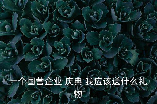 國企送禮什么，一個(gè)國營企業(yè) 慶典 我應(yīng)該送什么禮物