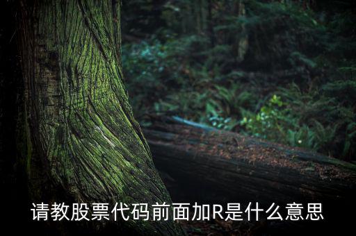 股票r是什么意思，r股票代表什么
