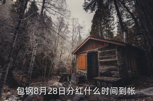 包鋼8月28日分紅什么時間到帳