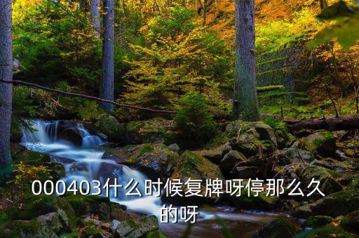 2014成飛集成什么時(shí)候復(fù)牌，000403什么時(shí)候復(fù)牌呀停那么久的呀