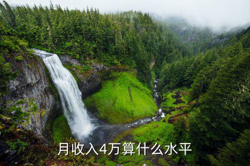 4萬一個月處于什么水平，月收入4萬算是什么水平