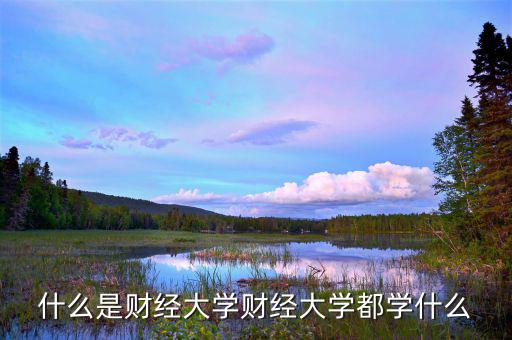 中國財經(jīng)大學(xué)是干什么的，財經(jīng)大學(xué)是學(xué)什么的