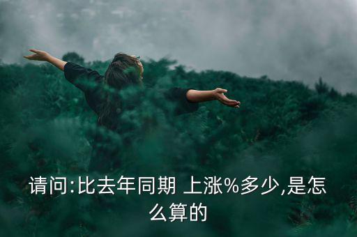 請(qǐng)問(wèn):比去年同期 上漲%多少,是怎么算的