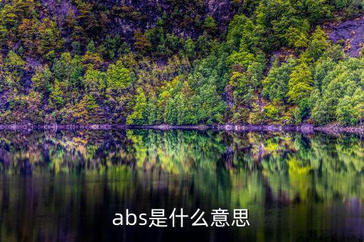 abs發(fā)行是什么意思，abs是什么意思