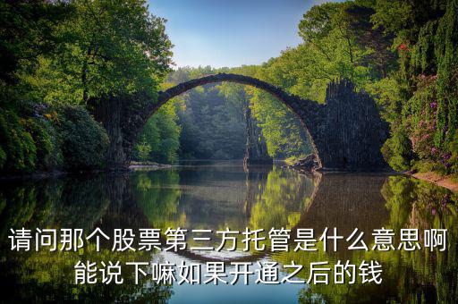 股票托管轉(zhuǎn)入是什么意思，托管轉(zhuǎn)出是什么意思