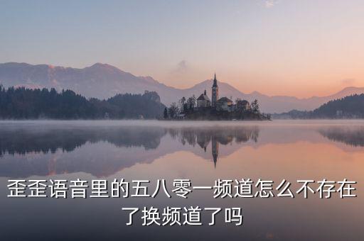 000頻道不存在是什么原因，歪歪語音里的五八零一頻道怎么不存在了換頻道了嗎