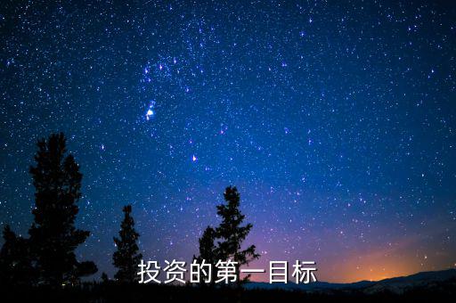 投資目標(biāo)是什么，企業(yè)投資戰(zhàn)略收益性目標(biāo)有哪些
