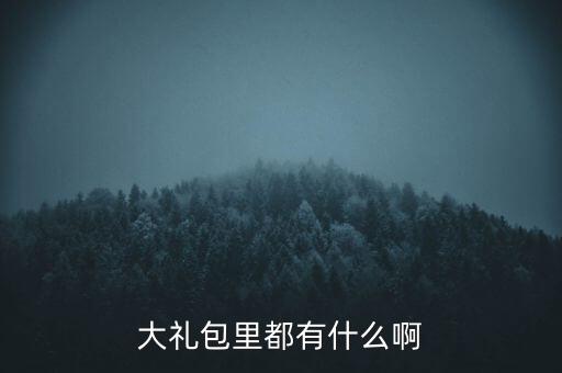 雙匯大禮包中有什么，大禮包里都有什么啊