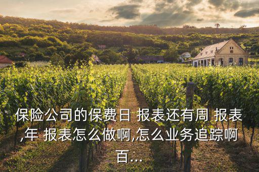 保險行業(yè)報表怎么看