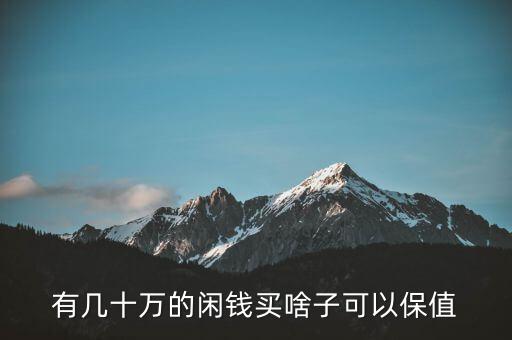 閑錢買什么最保值，手頭有點閑錢想買點有收藏價值的東西有什么好的東西