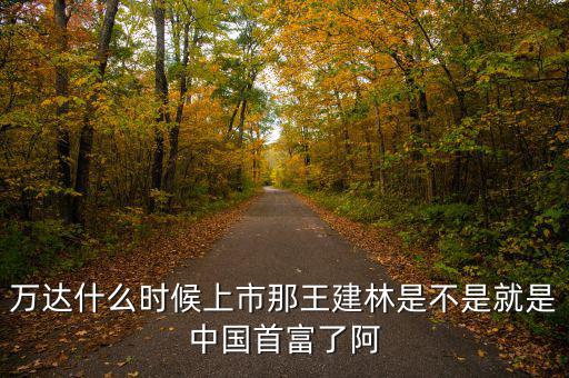 萬(wàn)達(dá)什么時(shí)候上市那王建林是不是就是中國(guó)首富了阿