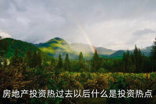房地產(chǎn)熱之后是什么，房地產(chǎn)投資熱過去以后什么是投資熱點(diǎn)