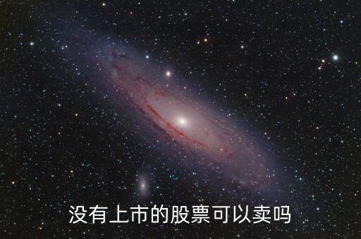 沒(méi)有上市的股票可以賣嗎