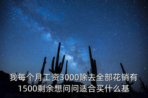 我每個(gè)月工資3000除去全部花銷(xiāo)有1500剩余想問(wèn)問(wèn)適合買(mǎi)什么基