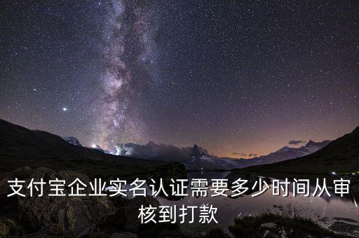融業(yè)網(wǎng)什么時候立案，支付寶企業(yè)實名認證需要多少時間從審核到打款