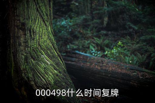 000498什么時間復牌