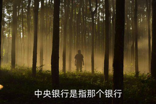 央行是指什么行，中央銀行是指那個(gè)銀行