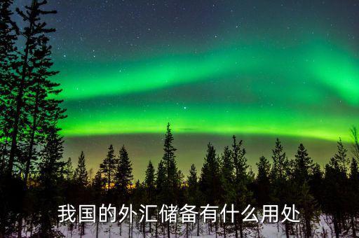 國家外匯儲備是干什么用的，國家外匯儲備的用途有哪些