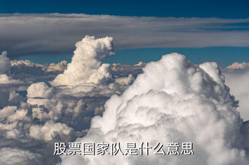 國家隊護盤是什么意思， 什么意思