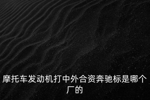 摩托車發(fā)動機打中外合資奔馳標是哪個廠的