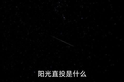 什么是陽光直投，陽光直投是什么