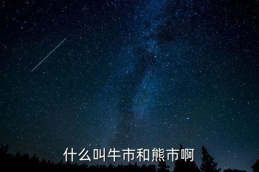 熊市和牛市是什么意思，什么叫牛市和熊市啊