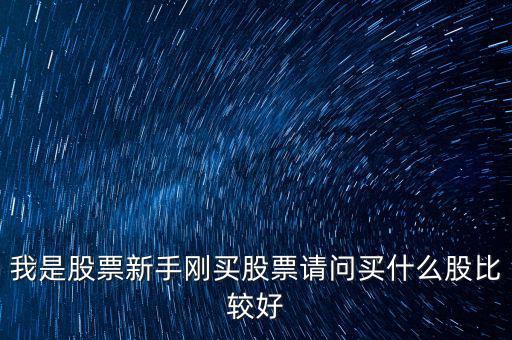 新手買什么股票好，我是股票新手剛買股票請問買什么股比較好