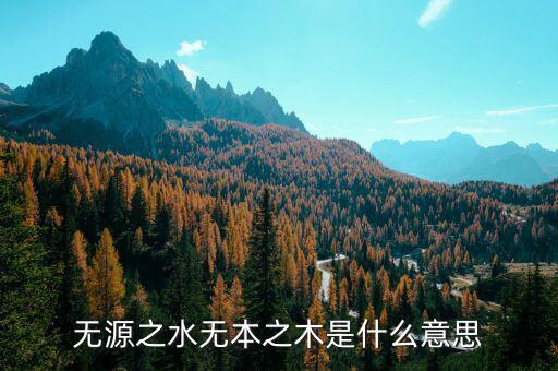 無(wú)源之水下一句是什么，無(wú)源之水下一句