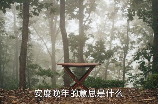 安度晚年是什么意思，安度晚年這個成語的意思是什么D