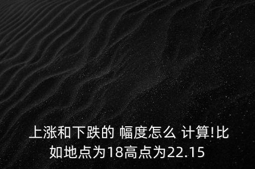 上漲幅度怎么計(jì)算,股票漲跌與前一交易日收盤(pán)價(jià)對(duì)比計(jì)算