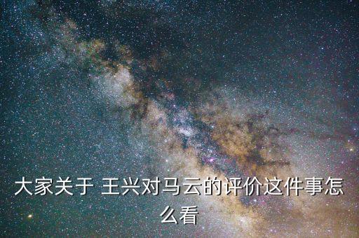 大家關(guān)于 王興對馬云的評價(jià)這件事怎么看