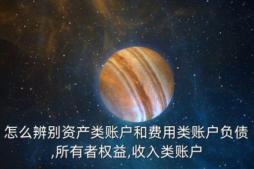 怎么辨別資產(chǎn)類賬戶和費用類賬戶負債,所有者權(quán)益,收入類賬戶