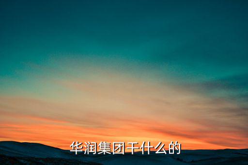 在華潤(rùn)怎么干,華潤(rùn)集團(tuán)的財(cái)務(wù)狀況
