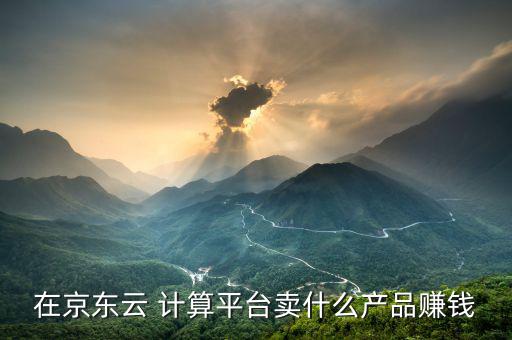 云計(jì)算怎么交易,如何在京東云計(jì)算平臺賣貨賺錢?