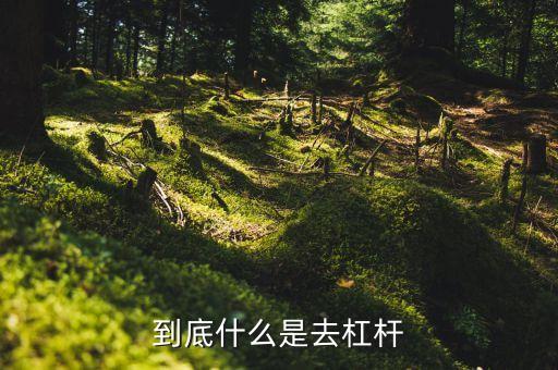 什么是去杠桿去產(chǎn)能，到底什么是去杠桿